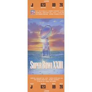  Collectible Phone Card 10m Super Bowl XXIII Ticket San 
