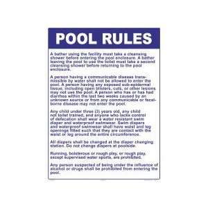  Utah Pool Rules Sign 2032Wa1824E
