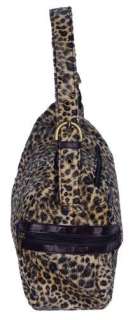   Leopard Print Side Zip Pocket Shoulder Hobo Bag Handbag #B082S  