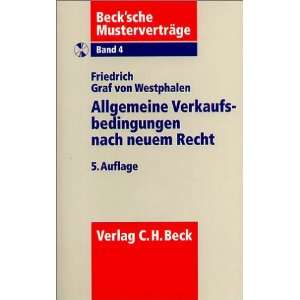   neuem Recht. (9783406506000) Friedrich Graf von Westphalen Books