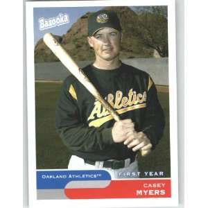  2004 Bazooka #282 Casey Myers FY RC   Oakland Athletics 