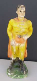 SUPERMAN figurine, 1940s Carnival Chalk. RARE  
