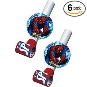  Amazing Spider Man Blowouts, 8 Count Packages (Pack of 6 