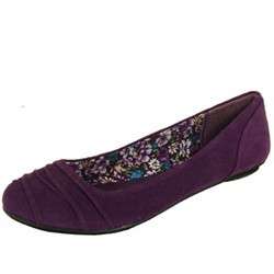 Qupid Womens Ballerina Flats shoes Purple Corduroy thesis 90  