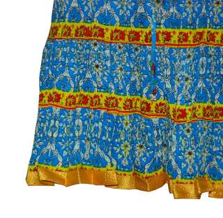Womens Boho Gypsy Hippie Short Mini Skirt India Sz 12  