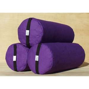  Bheka Round 100% Cotton Yoga Bolsters (Purple)