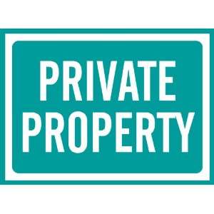    Private Property Sign Removable Wall Sticker
