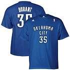 adidas Oklahoma City Thunder Royal Blue #35 Kevin Durant Player T 