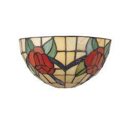 Cut Glass Floral Wall Sconce  
