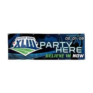  Wincraft Super Bowl XLIII Vinyl Banner   SUPER BOWL XLIII 