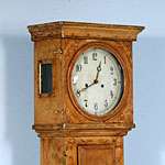 Antique Danish Grandfather Clock ~ Orig. Painted C1840  