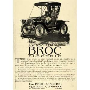  1911 Ad Luxurious Broc Electric Vehicle Company Roaster 
