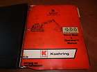 Koehring 466 Hydraulic Hoe Excavator Operators Manual & Parts Catalog 