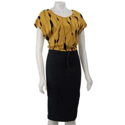 Tulle Womens Printed Jersey Pencil Dress  