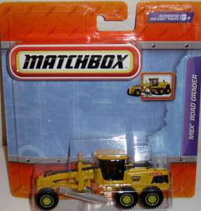 Matchbox 2011 MBX Road Motor Grader with WORKING BLADE  