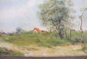 Oil Painting Of Small Farmhouse, Signed Marika  