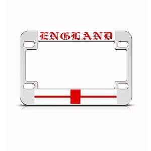 St. GeorgeS Cross England Metal Motorcycle Bike license plate frame 