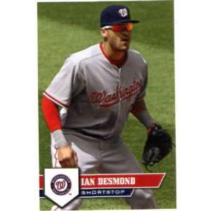  2011 Topps Major League Baseball Sticker #183 Ian Desmond 