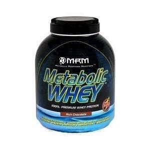 MRM   Metabolic Whey 100% Premium Whey Protein Rich Chocolate   5 lbs 
