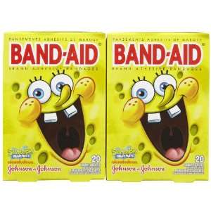  Band Aid SpongeBob SquarePants Bandages   2 pk Health 