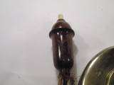 VINTAGE TIN WALL LAMP BAKELITE LAMP HOLDER & KEY CABLE  