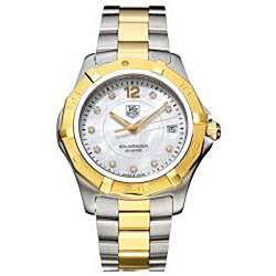 Tag Heuer Mens Aquaracer Two tone Stainless Steel Diamond Watch 