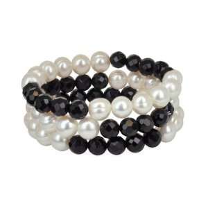  Honora Set of 3 9 10MM White Freshwater Cultured Pearls 
