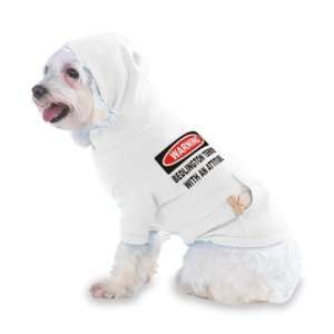  Warning Bedlington Terrier with an attitude Hooded (Hoody 