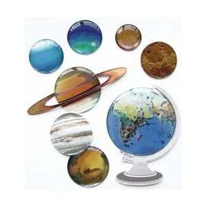   Dimensional Stickers   The Globe And Planets Arts, Crafts & Sewing