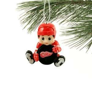  Detroit Red Wings Lil Fan Hockey Player Resin Ornament 