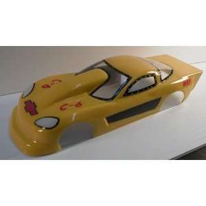    WRP   05 C6 Vette Topsportsman Clear Body (Slot Cars) Toys & Games