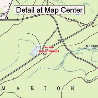   Map   Santee, South Carolina (Folded/Waterproof)