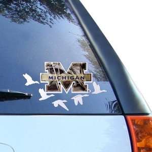 Michigan Wolverines 6 Camo Waterfowl Car Decal  Sports 