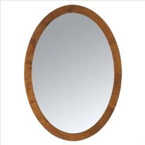  Ronbow Wood Frame Oval Mirror MLE2331 H01 Dark Cherry 