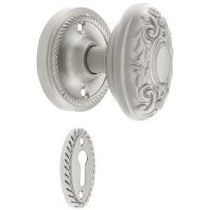  Rope Rosette Mortise Lock Set With Decorative Oval Knobs 