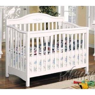 Convertible Baby Crib White Finish