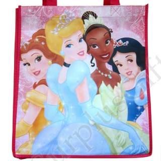   Princess Cinderella Belle Snow White Tiana Reusable Shopping Bag Tote