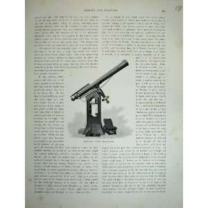  1886 Australia Telescope Sydney Observatory Old Print 