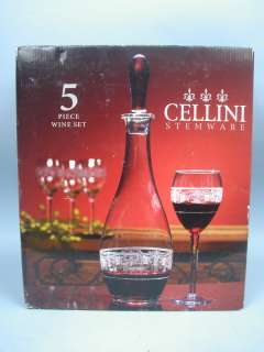 Cellini 5 Piece Blown Glass Wine Set by Home Essentials  