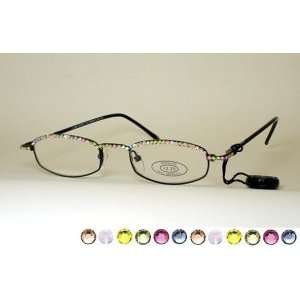   Crystal Swarovski Reading Glasses Multicolor +2.25 
