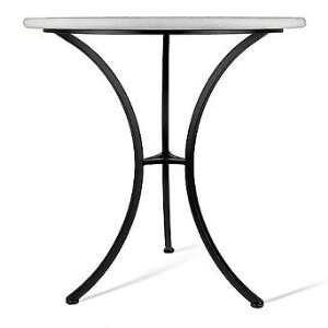  Azure Royale Round High Outdoor Dining Table   Black, 30 
