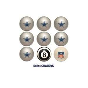 Dallas Cowboys Billiards Ball Set(7 Team, 1 Cue,1 ~ 8 Ball)  