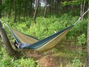 New Outdoor Climbing Army Nylon Travel Camping Swing Parachute Hammock 