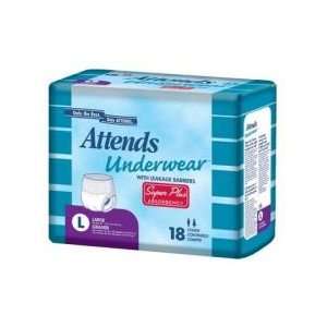  Package Of 20 Attends Underwear Super Plus Absorbency with 