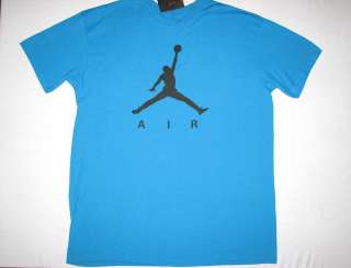Nike Mens Jordan Air T Shirt Blue NWT Basketball  
