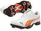 2012 Puma Ace 2 Golf Shoes   White/Vibrant Orange 886375131958  