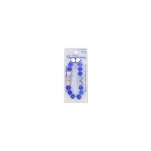   round blue glass beads (Wholesale in a pack of 24) 