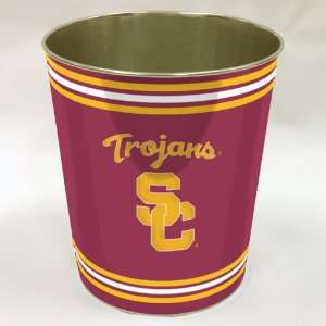  Southern Cal Trojans USC NCAA Metal Waste Paper Basket 11 