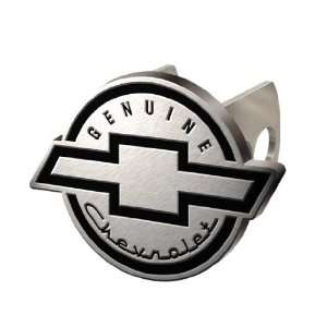   Chevy Silverado Brushed Aluminum Genuine Chevrolet Logo Hitch Cover