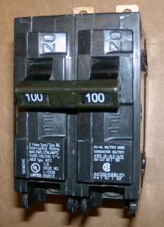 Siemens ITE 100 amp circuit breaker Cat.# B2100 Type BL  